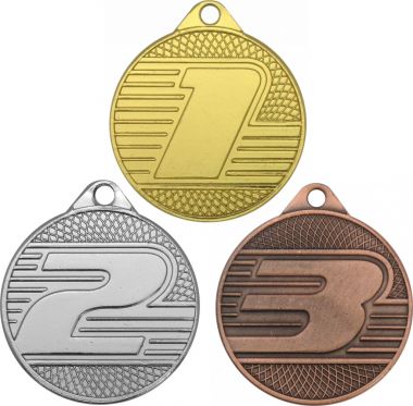 Комплект из трёх медалей №175 (1, 2, 3 место, диаметр 32 мм, металл. Место для вставок: обратная сторона диаметр 30 мм)
