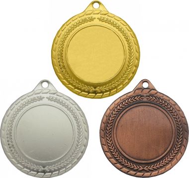 Комплект из трёх медалей №176 (Диаметр 40 мм, металл. Место для вставок: лицевая диаметр 25 мм, обратная сторона диаметр 35 мм)