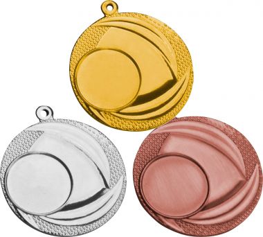 Комплект из трёх медалей №18 (Диаметр 40 мм, металл. Место для вставок: лицевая диаметр 25 мм, обратная сторона диаметр 36 мм)