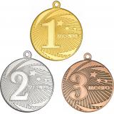 Комплект из трёх медалей №2240 (1, 2, 3 место, диаметр 40 мм, металл. Место для вставок: обратная сторона диаметр 35 мм)