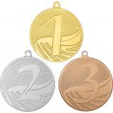 Комплект из трёх медалей №2325 (1, 2, 3 место, диаметр 50 мм, металл. Место для вставок: обратная сторона диаметр 45 мм)