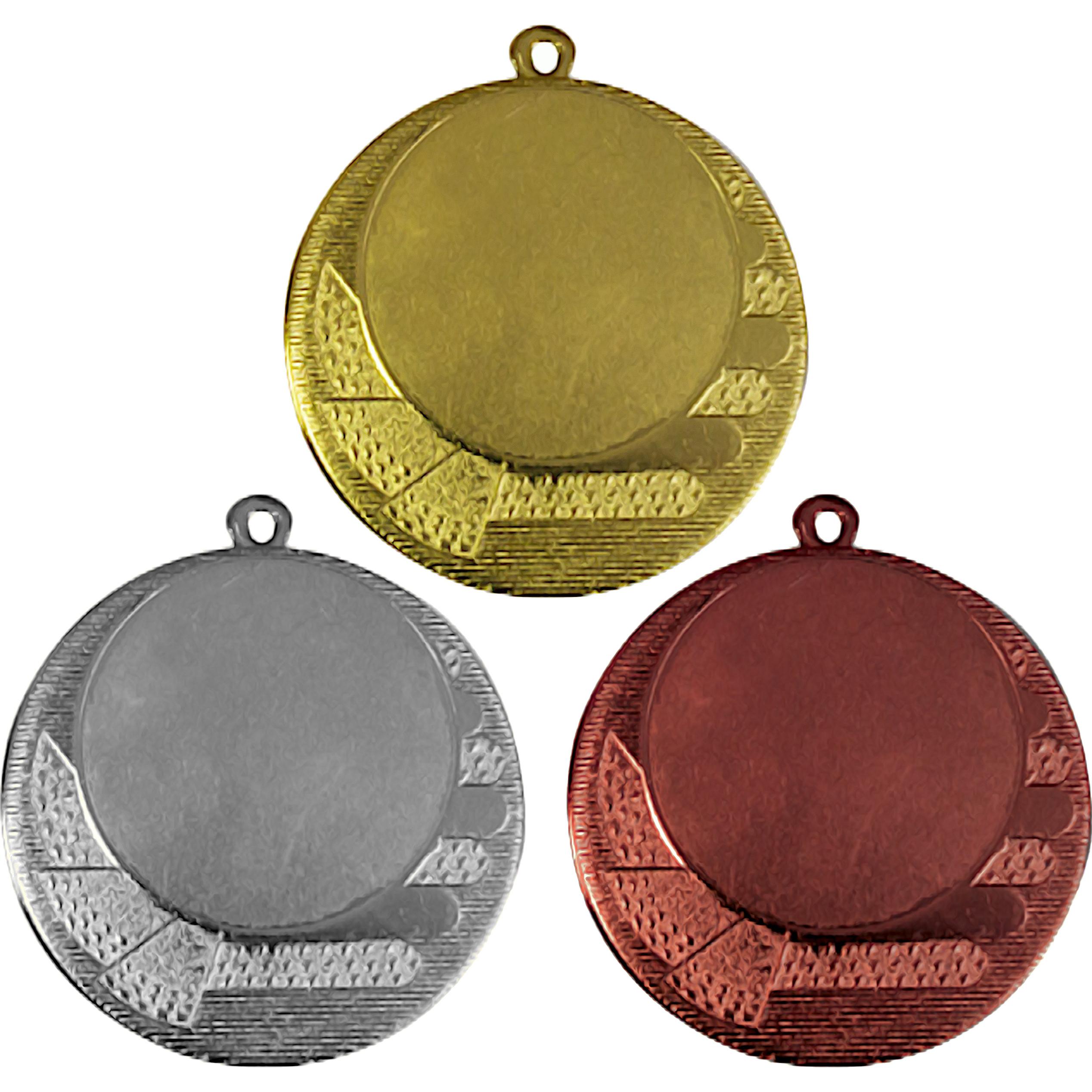 Комплект из трёх медалей №2449 (Диаметр 70 мм, металл. Место для вставок: обратная сторона диаметр 65 мм)