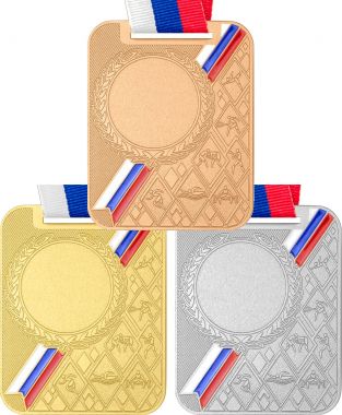 Комплект из трёх медалей MN2494 (Диаметр 25 мм)