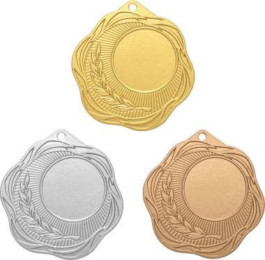 Комплект из трёх медалей №2508 (Диаметр 50 мм, металл. Место для вставок: обратная сторона диаметр 45 мм)