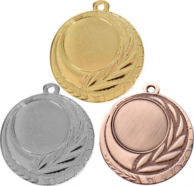 Комплект из трёх медалей №27 (Диаметр 45 мм, металл. Место для вставок: лицевая диаметр 25 мм, обратная сторона диаметр 39 мм)