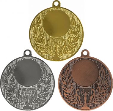 Комплект из трёх медалей №3644 (Диаметр 1 мм. Место для вставок: лицевая диаметр 25 мм, обратная сторона диаметр 45 мм)