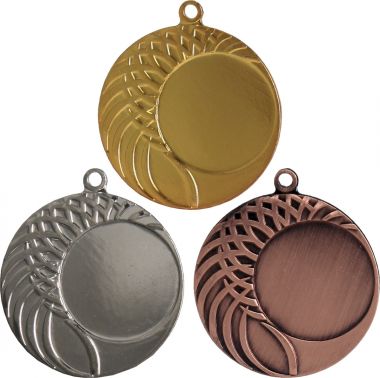 Комплект из трёх медалей №6 (Диаметр 40 мм, металл. Место для вставок: лицевая диаметр 25 мм, обратная сторона диаметр 35 мм)