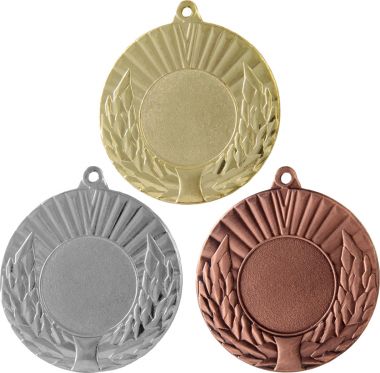 Комплект из трёх медалей №68 (Диаметр 50 мм, металл. Место для вставок: лицевая диаметр 25 мм, обратная сторона диаметр 46 мм)