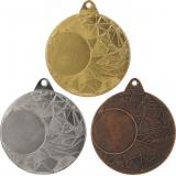 Комплект из трёх медалей №834 (Диаметр 50 мм, металл. Место для вставок: лицевая диаметр 25 мм, обратная сторона диаметр 45 мм)