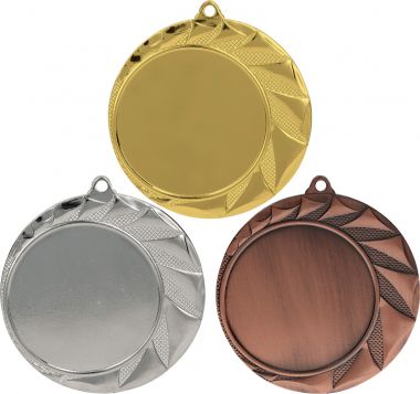 Комплект из трёх медалей №846 (Диаметр 70 мм, металл. Место для вставок: лицевая диаметр 50 мм, обратная сторона диаметр 65 мм)