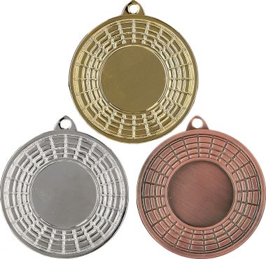 Комплект из трёх медалей №848 (Диаметр 50 мм, металл. Место для вставок: лицевая диаметр 25 мм, обратная сторона диаметр 45 мм)