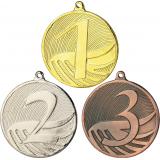 Комплект из трёх медалей №86 (1, 2, 3 место, диаметр 50 мм, металл. Место для вставок: обратная сторона диаметр 45 мм)