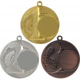 Комплект из трёх медалей №920 (1, 2, 3 место, диаметр 50 мм, металл. Место для вставок: лицевая диаметр 25 мм, обратная сторона диаметр 46 мм)