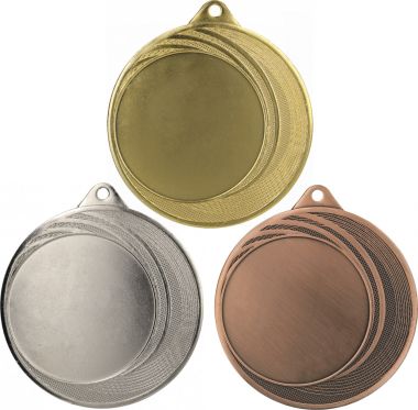 Комплект из трёх медалей №967 (Диаметр 70 мм, металл. Место для вставок: лицевая диаметр 50 мм, обратная сторона диаметр 65 мм)
