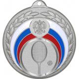 Медаль №1001-196 (Большой теннис, диаметр 50 мм (Медаль цвет серебро плюс жетон для вклейки) Место для вставок: обратная сторона диаметр 45 мм)