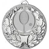 Медаль №1001-192 (Большой теннис, диаметр 50 мм (Медаль цвет серебро плюс жетон для вклейки) Место для вставок: обратная сторона диаметр 45 мм)