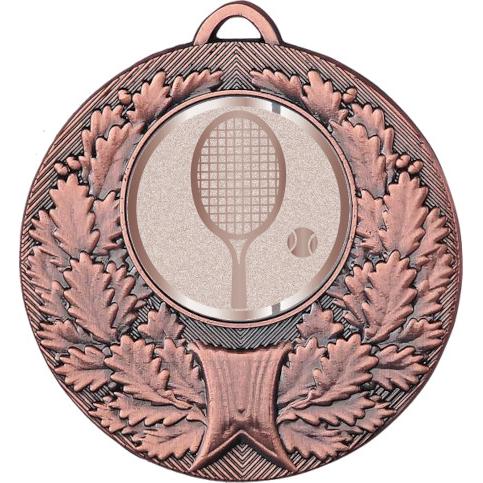 Медаль №1001-192 (Большой теннис, диаметр 50 мм (Медаль цвет бронза плюс жетон для вклейки) Место для вставок: обратная сторона диаметр 45 мм)