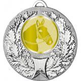 Медаль №1020-192 (Конный спорт, диаметр 50 мм (Медаль цвет серебро плюс жетон для вклейки) Место для вставок: обратная сторона диаметр 45 мм)