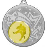 Медаль №1025-1274 (Борьба, диаметр 45 мм (Медаль цвет серебро плюс жетон для вклейки) Место для вставок: обратная сторона диаметр 40 мм)