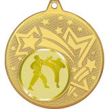 Медаль №1028-1274 (Каратэ, диаметр 45 мм (Медаль цвет золото плюс жетон для вклейки) Место для вставок: обратная сторона диаметр 40 мм)