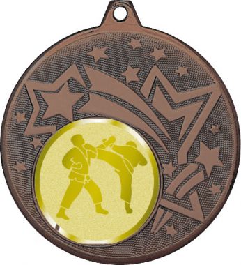 Медаль №1028-1274 (Каратэ, диаметр 45 мм (Медаль цвет бронза плюс жетон для вклейки) Место для вставок: обратная сторона диаметр 40 мм)
