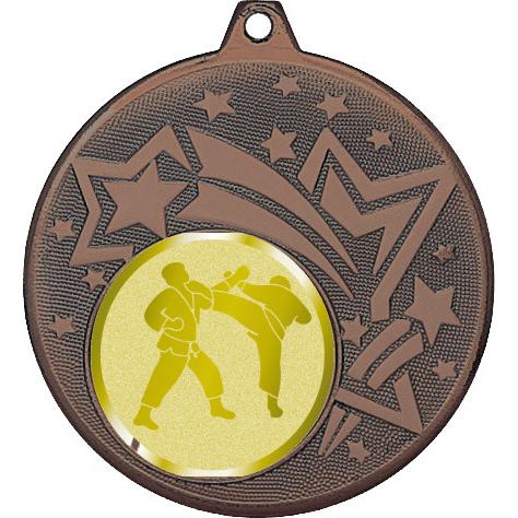 Медаль №1028-1274 (Каратэ, диаметр 45 мм (Медаль цвет бронза плюс жетон для вклейки) Место для вставок: обратная сторона диаметр 40 мм)