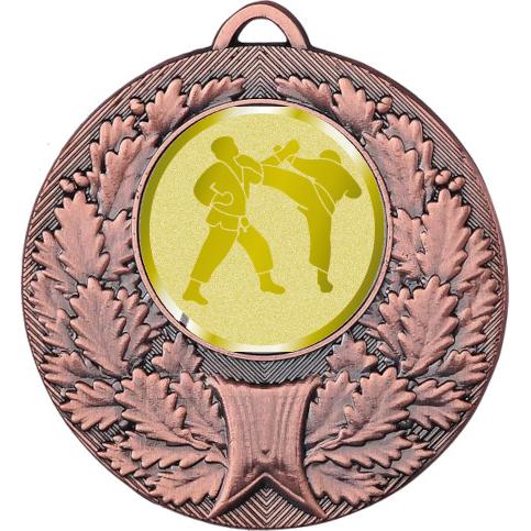 Медаль №1028-192 (Каратэ, диаметр 50 мм (Медаль цвет бронза плюс жетон для вклейки) Место для вставок: обратная сторона диаметр 45 мм)