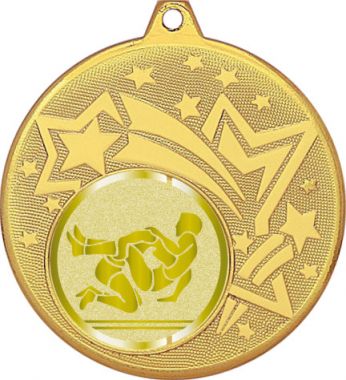 Медаль №1031-1274 (Борьба, диаметр 45 мм (Медаль цвет золото плюс жетон для вклейки) Место для вставок: обратная сторона диаметр 40 мм)