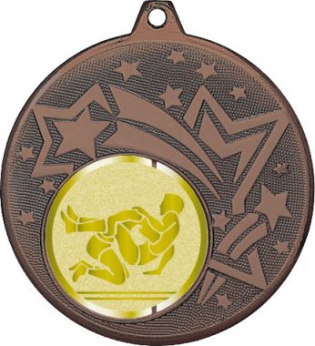 Медаль №1031-1274 (Борьба, диаметр 45 мм (Медаль цвет бронза плюс жетон для вклейки) Место для вставок: обратная сторона диаметр 40 мм)