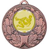 Медаль №1031-192 (Борьба, диаметр 50 мм (Медаль цвет бронза плюс жетон для вклейки) Место для вставок: обратная сторона диаметр 45 мм)
