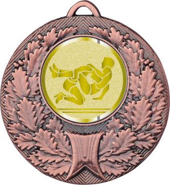 Медаль №1031-192 (Борьба, диаметр 50 мм (Медаль цвет бронза плюс жетон для вклейки) Место для вставок: обратная сторона диаметр 45 мм)