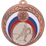 Медаль №1043-196 (Хоккей, диаметр 50 мм (Медаль цвет бронза плюс жетон для вклейки) Место для вставок: обратная сторона диаметр 45 мм)