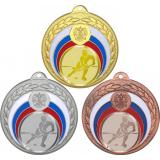 Комплект медалей №1043-196 (Хоккей, диаметр 50 мм (Три медали плюс три жетона для вклейки) Место для вставок: обратная сторона диаметр 45 мм)
