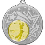 Медаль №1047-1274 (Гольф, диаметр 45 мм (Медаль цвет серебро плюс жетон для вклейки) Место для вставок: обратная сторона диаметр 40 мм)