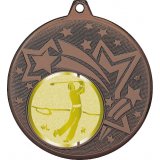 Медаль №1047-1274 (Гольф, диаметр 45 мм (Медаль цвет бронза плюс жетон для вклейки) Место для вставок: обратная сторона диаметр 40 мм)