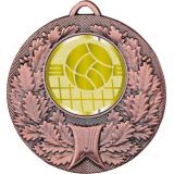 Медаль №1051-192 (Волейбол, диаметр 50 мм (Медаль цвет бронза плюс жетон для вклейки) Место для вставок: обратная сторона диаметр 45 мм)