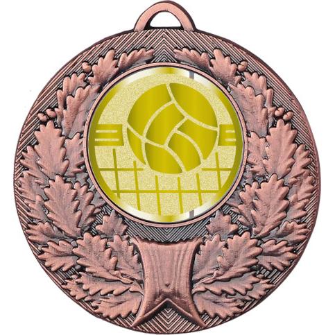 Медаль №1051-192 (Волейбол, диаметр 50 мм (Медаль цвет бронза плюс жетон для вклейки) Место для вставок: обратная сторона диаметр 45 мм)