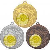 Комплект из трёх медалей MN27 (Волейбол, диаметр 45 мм (Три медали плюс три жетона VN1051))