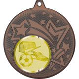 Медаль №1058-27 (Футбол, диаметр 45 мм (Медаль цвет бронза плюс жетон для вклейки) Место для вставок: обратная сторона диаметр 39 мм)