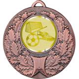 Медаль №1058-192 (Футбол, диаметр 50 мм (Медаль цвет бронза плюс жетон для вклейки) Место для вставок: обратная сторона диаметр 45 мм)