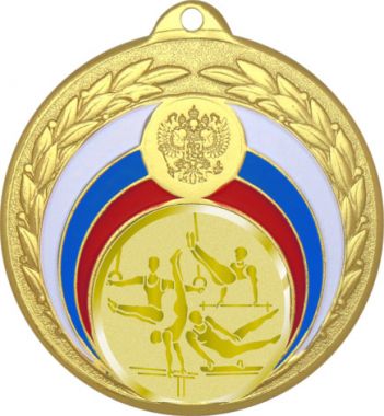 Медаль №1063-196 (Легкая атлетика, диаметр 50 мм (Медаль цвет золото плюс жетон для вклейки) Место для вставок: обратная сторона диаметр 45 мм)