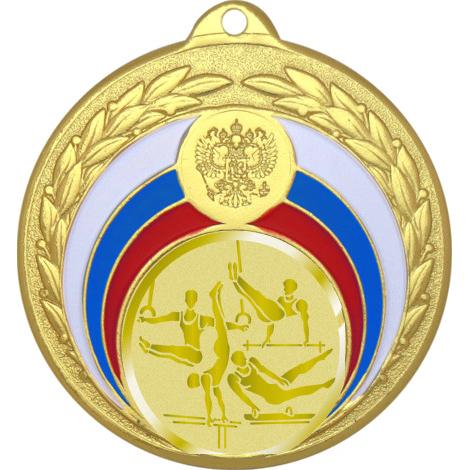 Медаль №1063-196 (Лёгкая атлетика, диаметр 50 мм (Медаль цвет золото плюс жетон для вклейки) Место для вставок: обратная сторона диаметр 45 мм)
