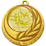 Медаль №1063-27 (Легкая атлетика, диаметр 45 мм (Медаль цвет золото плюс жетон для вклейки) Место для вставок: обратная сторона диаметр 39 мм)