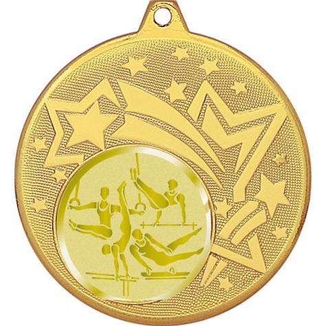 Медаль №1063-1274 (Лёгкая атлетика, диаметр 45 мм (Медаль цвет золото плюс жетон для вклейки) Место для вставок: обратная сторона диаметр 40 мм)