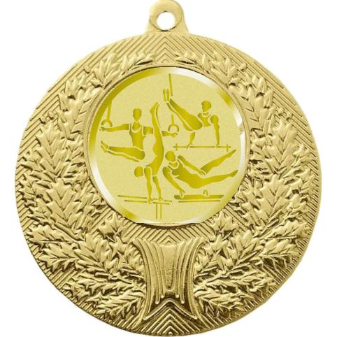Медаль №1063-192 (Лёгкая атлетика, диаметр 50 мм (Медаль цвет золото плюс жетон для вклейки) Место для вставок: обратная сторона диаметр 45 мм)