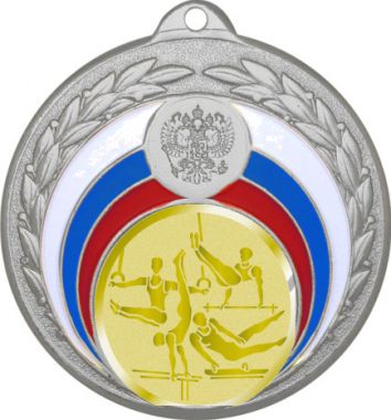 Медаль №1063-196 (Легкая атлетика, диаметр 50 мм (Медаль цвет серебро плюс жетон для вклейки) Место для вставок: обратная сторона диаметр 45 мм)