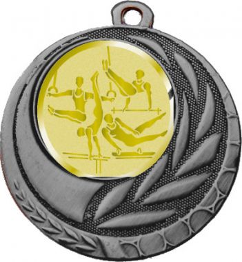 Медаль №1063-1274 (Легкая атлетика, диаметр 45 мм (Медаль цвет серебро плюс жетон для вклейки) Место для вставок: обратная сторона диаметр 40 мм)