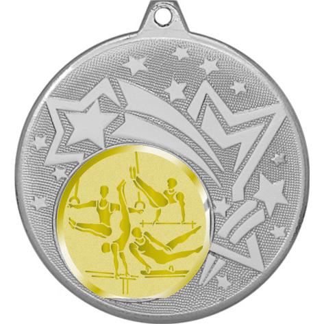 Медаль №1063-1274 (Лёгкая атлетика, диаметр 45 мм (Медаль цвет серебро плюс жетон для вклейки) Место для вставок: обратная сторона диаметр 40 мм)