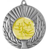 Медаль №1063-192 (Легкая атлетика, диаметр 50 мм (Медаль цвет серебро плюс жетон для вклейки) Место для вставок: обратная сторона диаметр 45 мм)
