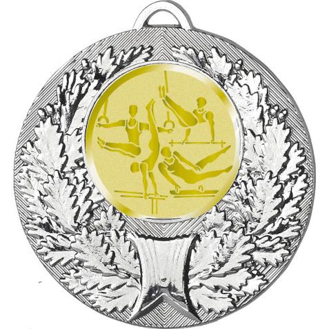 Медаль №1063-192 (Легкая атлетика, диаметр 50 мм (Медаль цвет серебро плюс жетон для вклейки) Место для вставок: обратная сторона диаметр 45 мм)
